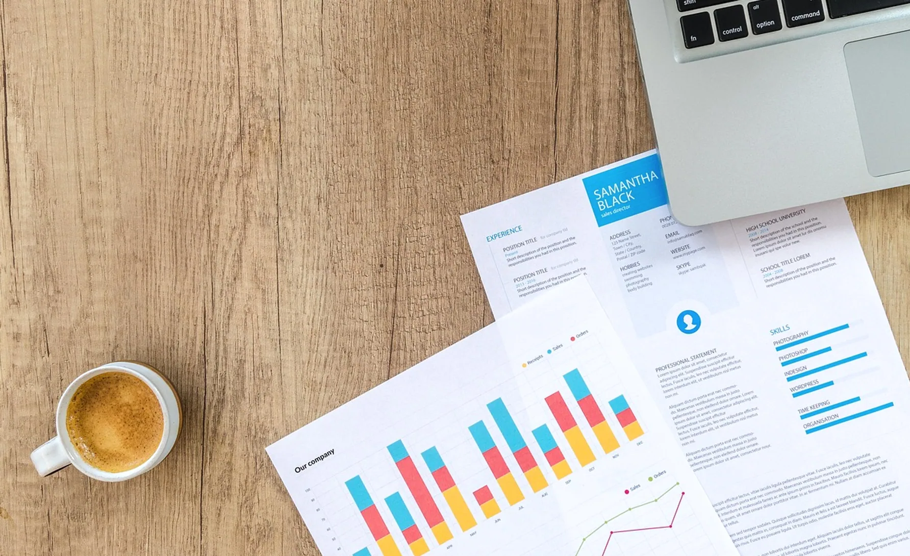 Chart, graph and finance